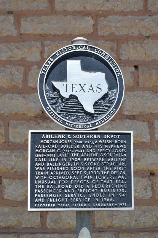 Abilene & Southern Depot Marker image. Click for full size.