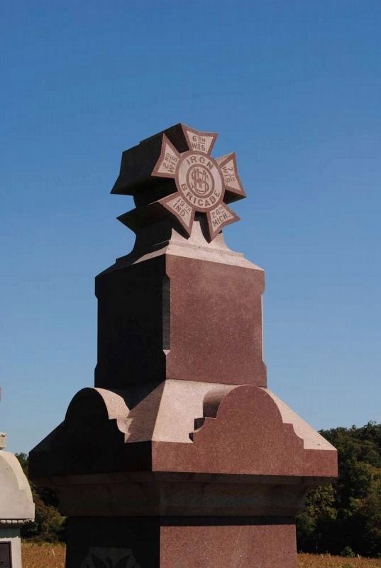 6th Wisconsin Volunteers Monument<br>Iron Brigade Cross image. Click for full size.