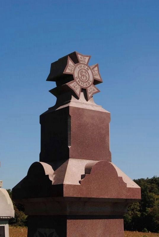 6th Wisconsin Volunteers Monument<br>Iron Brigade Cross. Click for full size. 6th Wisconsin Volunteers Monument<br>Iron Brigade Cross image. Click for full size.