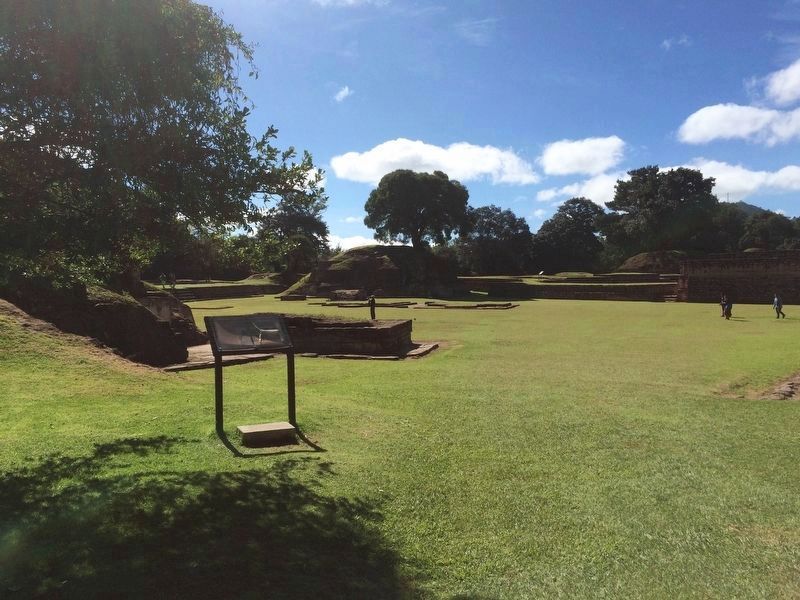 Plaza A of Iximche Marker. Click for full size. Plaza A of Iximche Marker image. Click for full size.