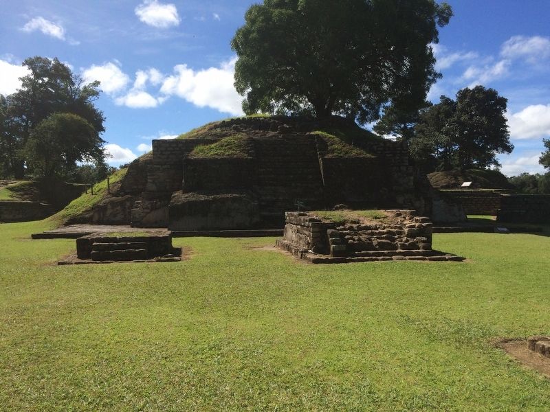 Temple 3 in Plaza A of Iximche. Click for full size. Temple 3 in Plaza A of Iximche image. Click for full size.