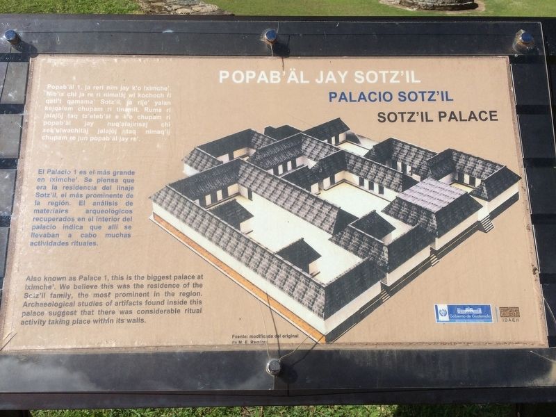 Sotz'il Palace Marker image. Click for full size.