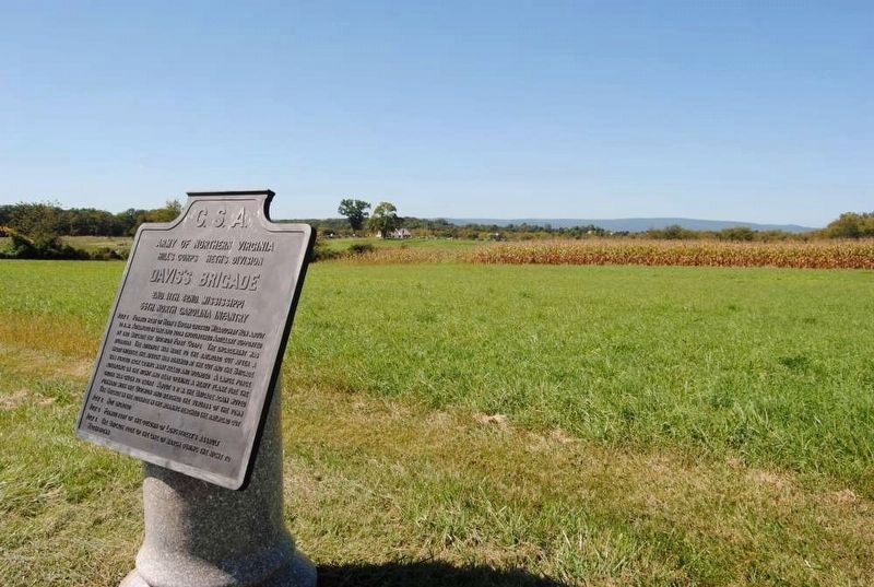 Davis's Brigade Marker. Click for full size. Davis's Brigade Marker image. Click for full size.