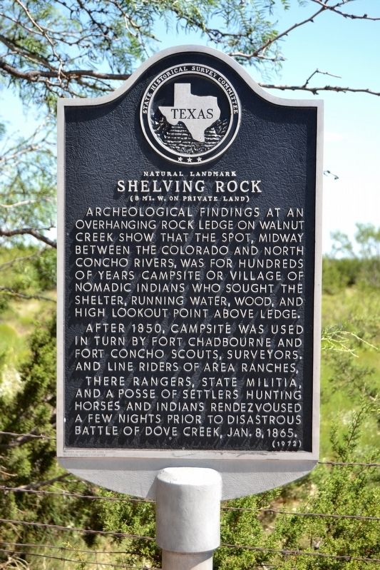 Natural Landmark Shelving Rock Marker image. Click for full size.
