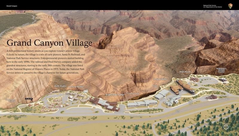 Grand Canyon Village Marker image. Click for full size.