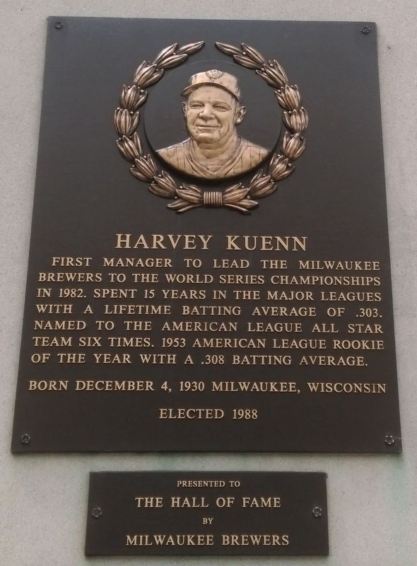Harvey Kuenn Marker. Click for full size. Harvey Kuenn Marker image. Click for full size.