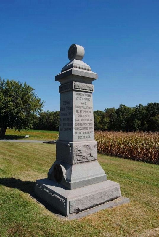 76th New York Infantry Monument image. Click for full size.