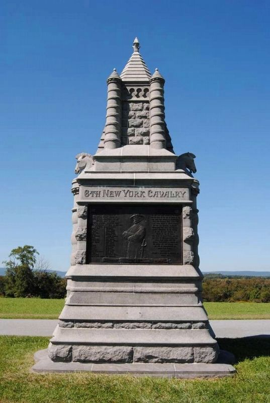 6th New York Cavalry Monument (Reverse) image. Click for full size.