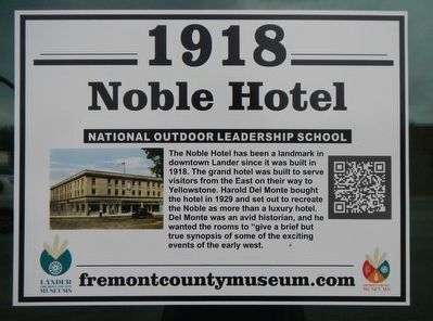 Noble Hotel Marker image. Click for full size.