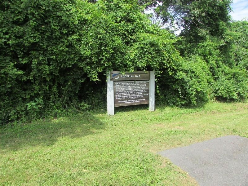 Rockfish Gap Marker on the Blue Ridge Parkway image. Click for full size.