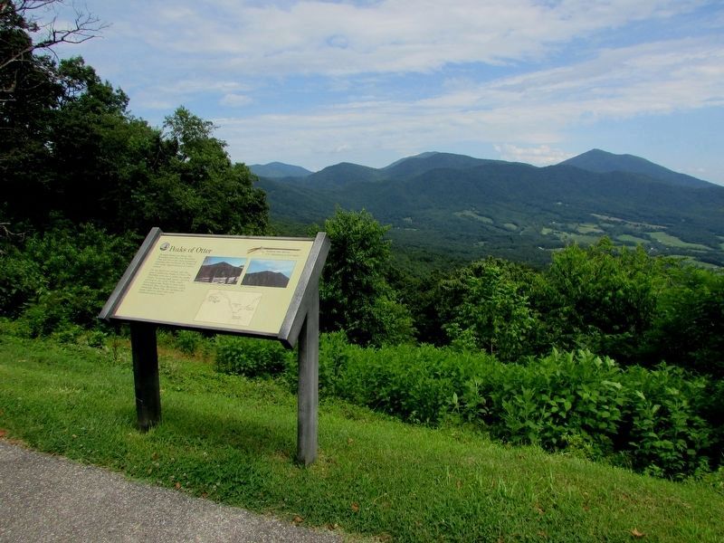Marker at the the Sharp Top Overlook image. Click for full size.