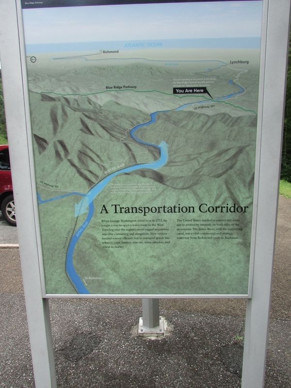 A Transportation Corridor Marker. Click for full size. A Transportation Corridor Marker image. Click for full size.