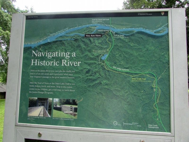 Navigating a Historic River Marker image. Click for full size.