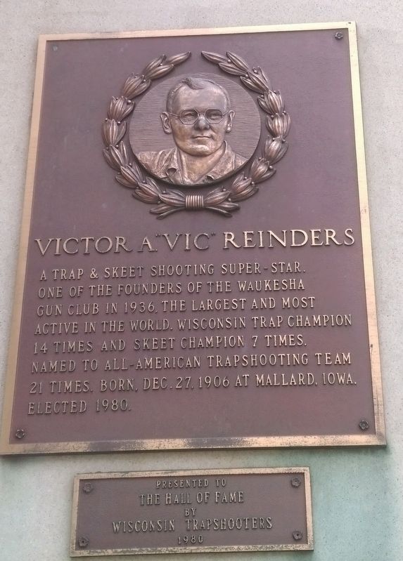 Victor A. "Vic" Reinders Marker image. Click for full size.