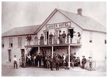 Lander Hotel Marker image. Click for full size.