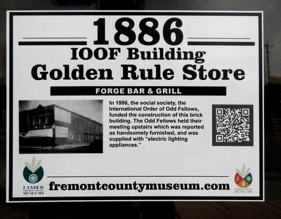 IOOF Building - Golden Rule Store Marker image. Click for full size.
