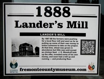 Lander's Mill Marker. Click for full size. Lander's Mill Marker image. Click for full size.