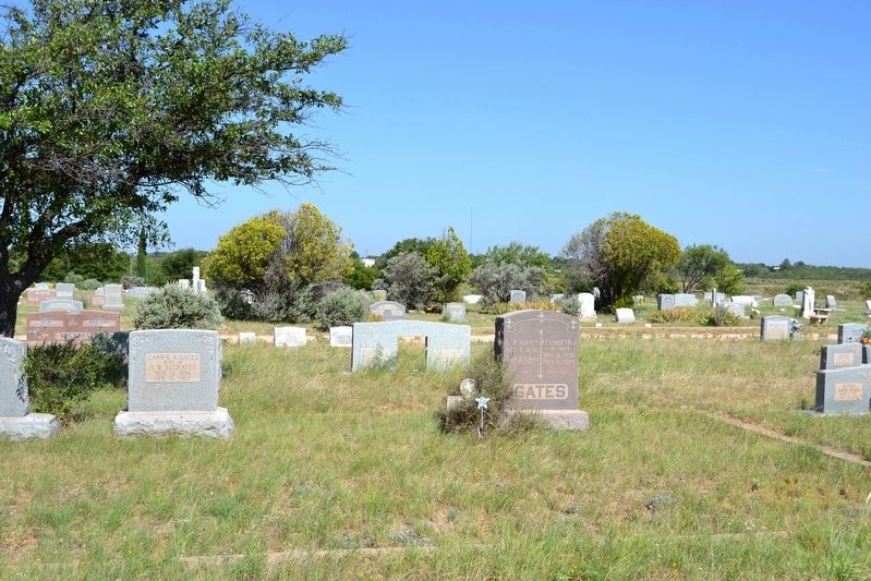 Cary Allen Gates Grave in Robert Lee Cemetery image. Click for full size.