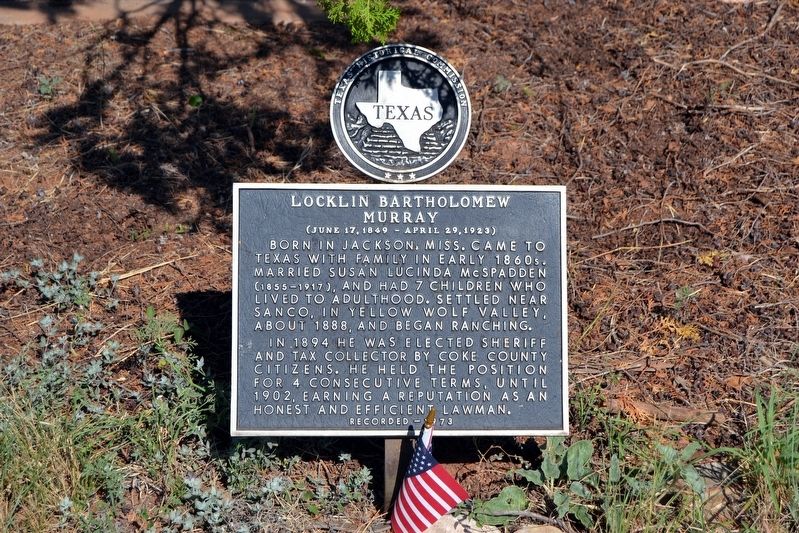 Locklin Bartholomew Murray Marker image. Click for full size.