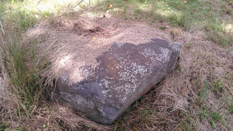 Toppled Marker Stone. Click for full size. Toppled Marker Stone image. Click for full size.