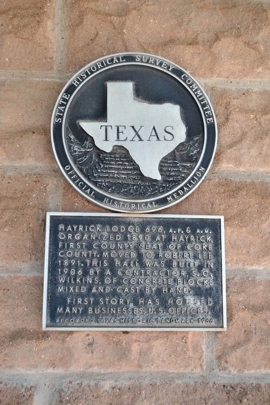 Hayrick Lodge 696, A.F.&A.M. Marker. Click for full size. Hayrick Lodge 696, A.F.&A.M. Marker image. Click for full size.