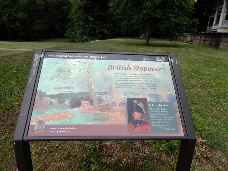 British Stopover Marker. Click for full size. British Stopover Marker image. Click for full size.
