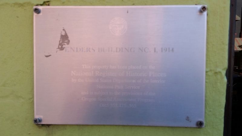 Enders Building No. 1, 1914 Marker image. Click for full size.