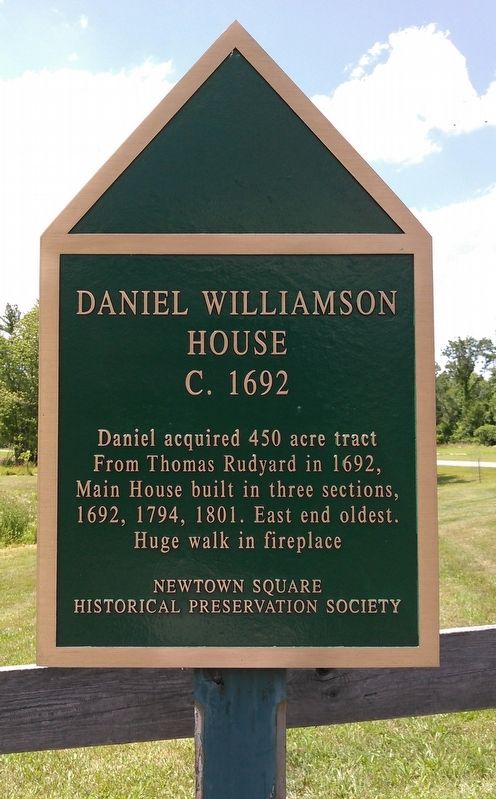 Daniel Williamson House Marker. Click for full size. Daniel Williamson House Marker image. Click for full size.