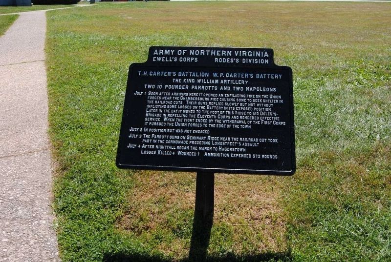The King William Artillery Marker. Click for full size. The King William Artillery Marker image. Click for full size.