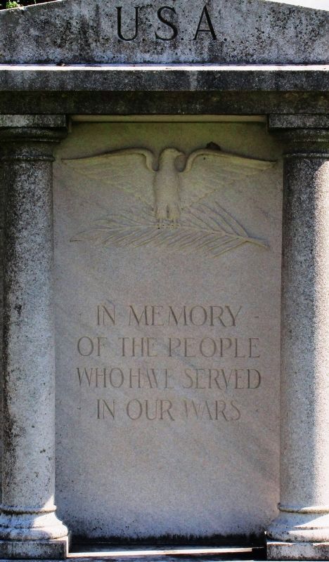 Ansonia Veterans Memorial Marker. Click for full size. Ansonia Veterans Memorial Marker image. Click for full size.