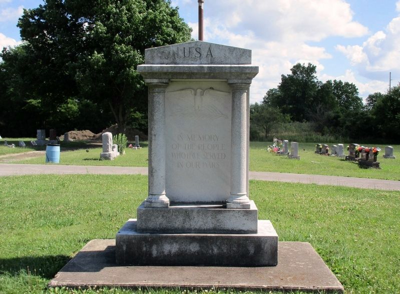 Ansonia Veterans Memorial Marker. Click for full size. Ansonia Veterans Memorial Marker image. Click for full size.