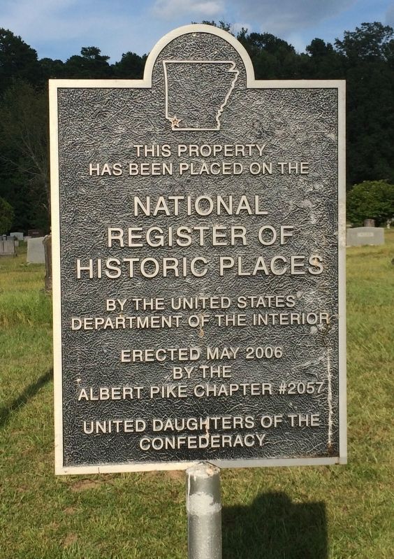 Cemetery on National Register of Historic Places. image. Click for full size.