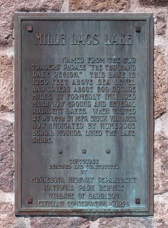 Mille Lacs Lake Marker image. Click for full size.