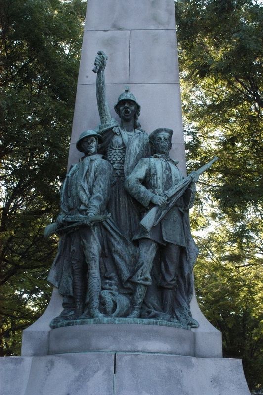 Manchester NH Victory Park War Memorial Marker. Click for full size. Manchester NH Victory Park War Memorial Marker image. Click for full size.