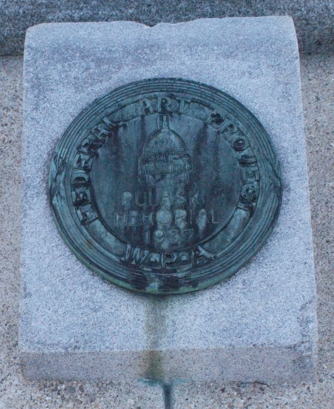 Manchester NH General Pulaski Monument Marker. Click for full size. Manchester NH General Pulaski Monument Marker image. Click for full size.