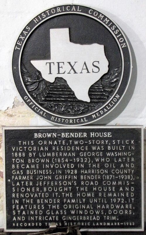 Brown-Bender House Marker. Click for full size. Brown-Bender House Marker image. Click for full size.