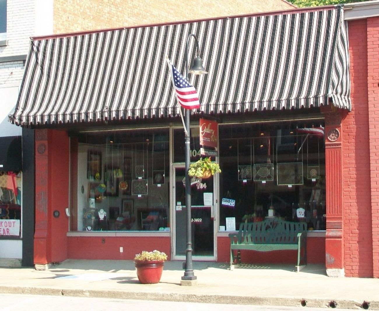 104 East Main Street and Marker. Click for full size. 104 East Main Street and Marker image. Click for full size.