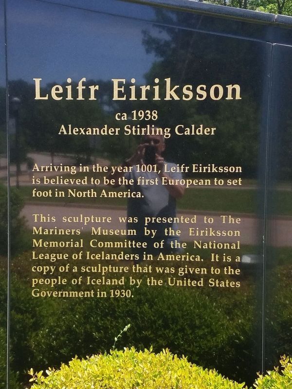 Leifr Eiriksson Marker. Click for full size. Leifr Eiriksson Marker image. Click for full size.