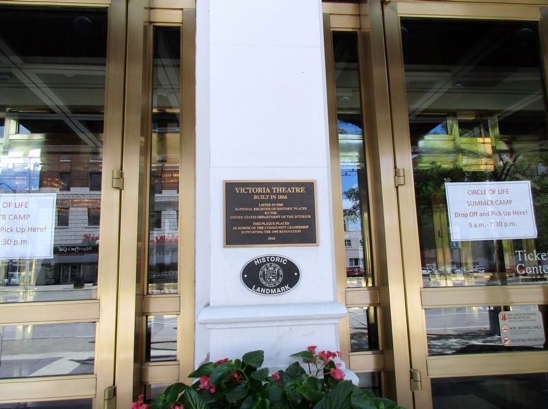 Victoria Theater Marker image. Click for full size.