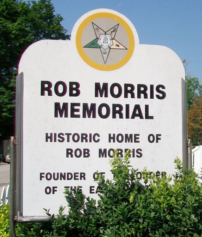 Rob Morris Memorial Sign image. Click for full size.
