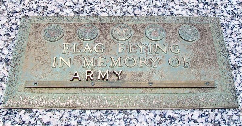 Veterans Memorial Army Marker. Click for full size. Veterans Memorial Army Marker image. Click for full size.