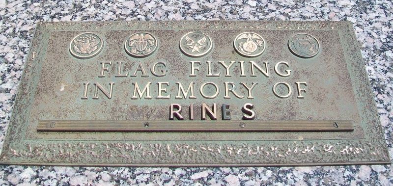 Veterans Memorial Marines Marker. Click for full size. Veterans Memorial Marines Marker image. Click for full size.