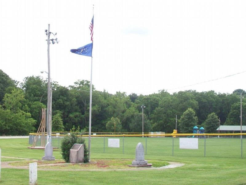 Veterans Memorial and Founders Markers. Click for full size. Veterans Memorial and Founders Markers image. Click for full size.