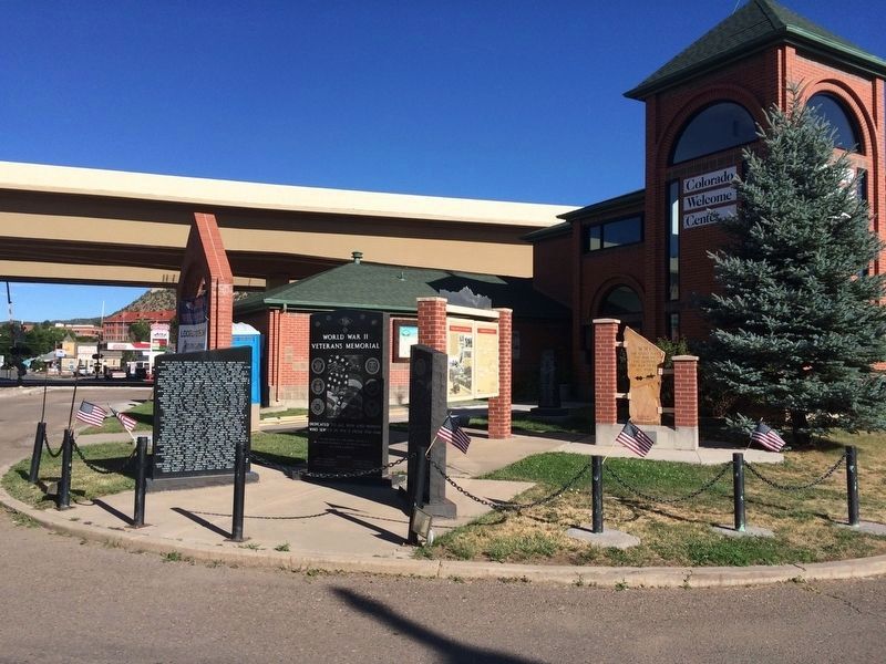 Area view of memorial at Welcome Center. image. Click for full size.