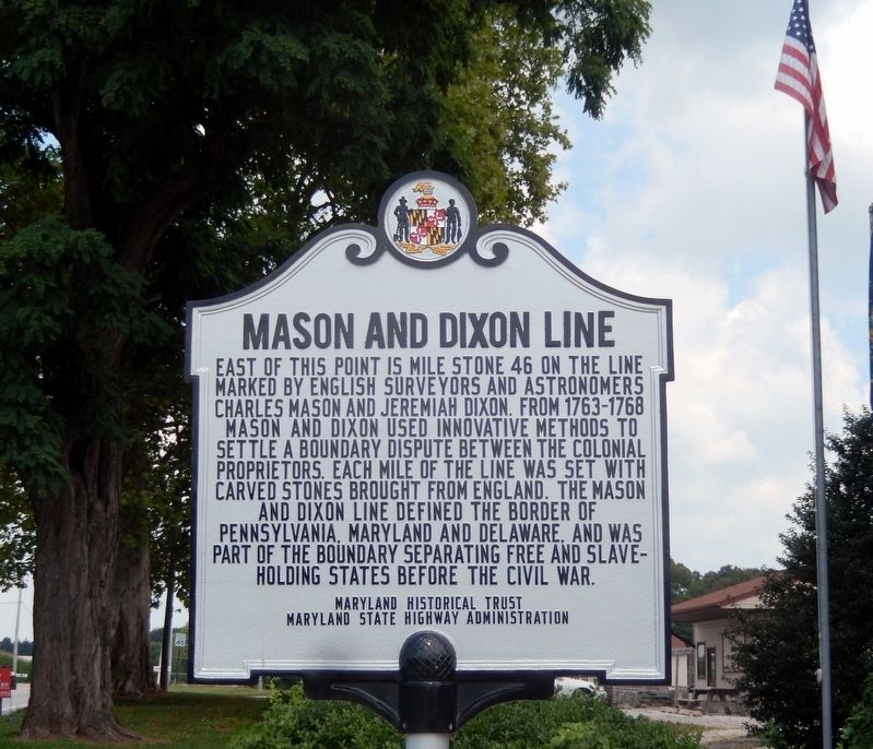 Mason and Dixon Line Marker image. Click for full size.