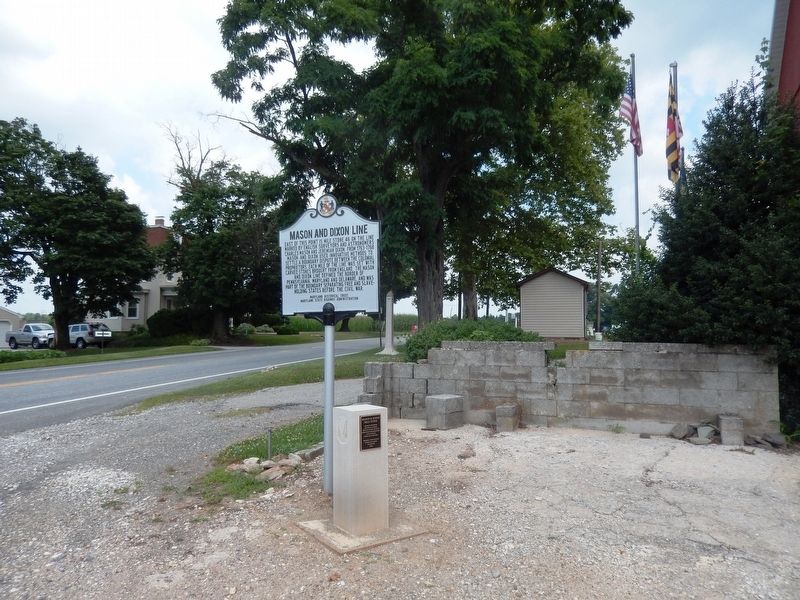 Mason and Dixon Mile Stone Marker. Click for full size. Mason and Dixon Mile Stone Marker image. Click for full size.