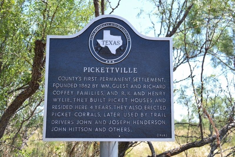 Pickettville Marker image. Click for full size.