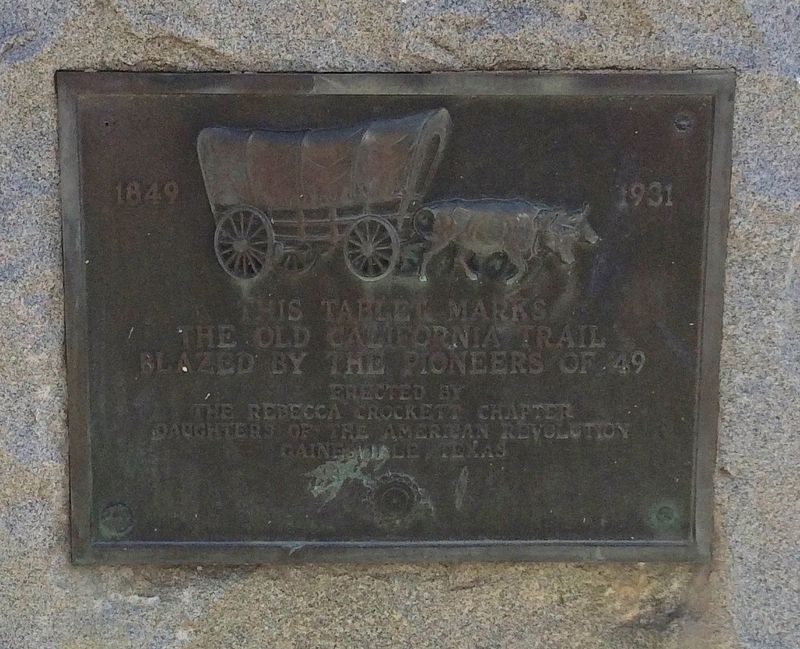 The Old California Trail Marker image. Click for full size.