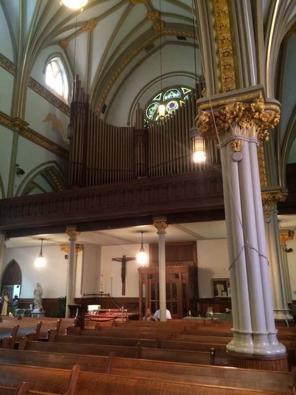 Saint Augustine Roman Catholic Church pipe organ. Click for full size. Saint Augustine Roman Catholic Church pipe organ image. Click for full size.