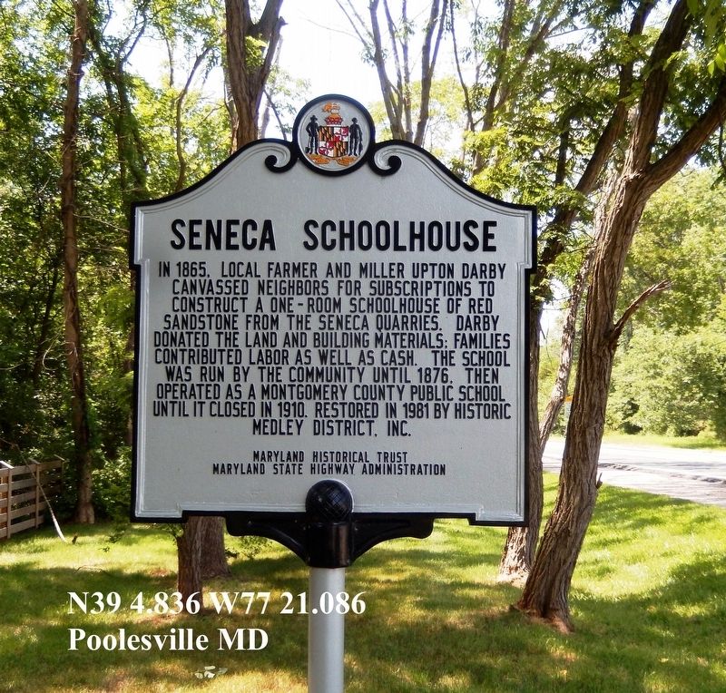 Seneca Schoolhouse Marker image. Click for full size.